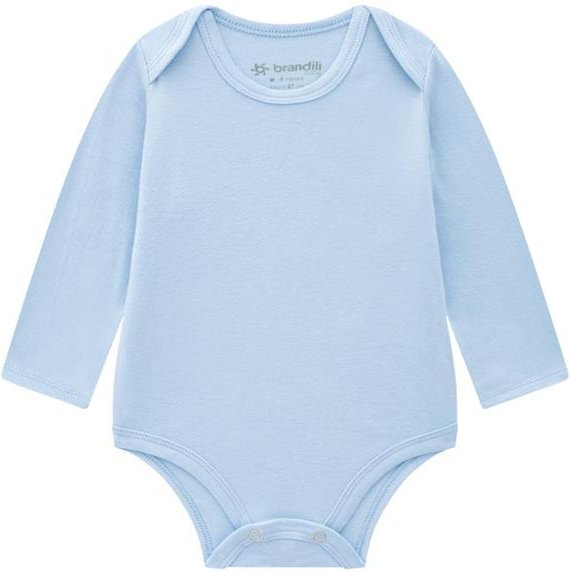 Kit 2 Bodies Bebê Unissex com Cor Lisa Azul