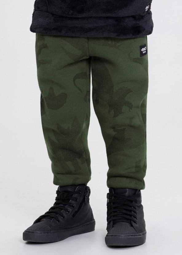Imagem principal Calça de Moletom Estampada com Bolsos Verde Alakazoo Alakazoo