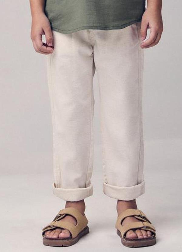 Imagem principal Calça de Sarja com Cadarço Bege Youccie Youccie