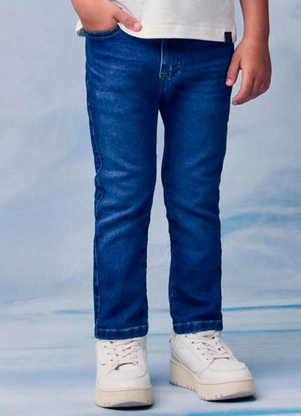 Imagem principal Calça Jeans Infantil Básica com Passante Azul Youccie Youccie