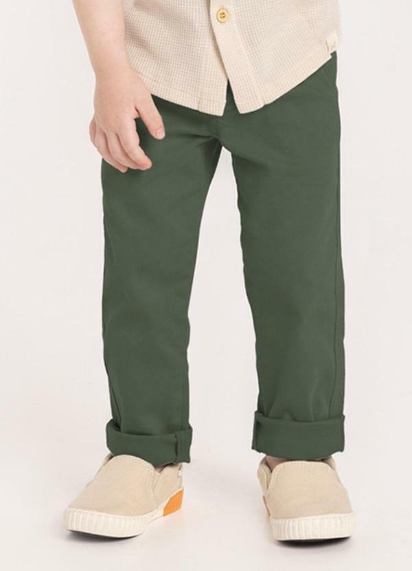 Imagem principal Calça Jogging Menino em Sarja Verde Alakazoo Alakazoo