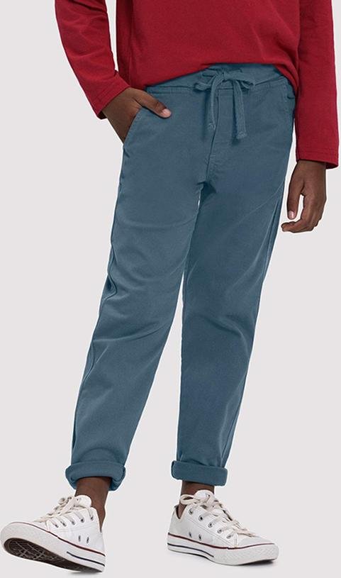 Imagem principal Calça Sarja Menino Jogger com Cadarço Azul