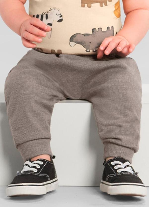 Imagem principal Calça Saruel Bebê Menino Cinza Brandili Brandili