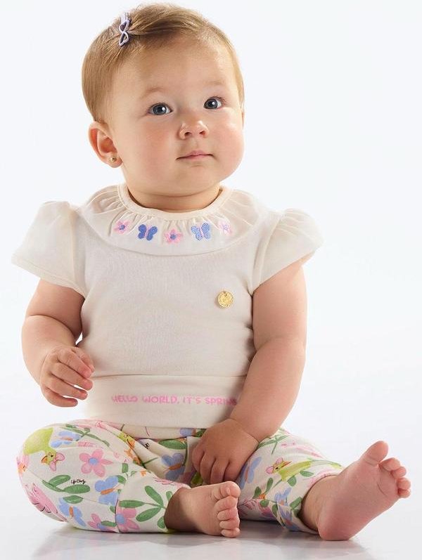 Imagem principal Calça Unissex Bebê Suedine Rosa Up Baby Up Baby