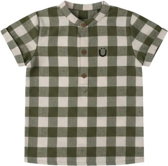 Imagem principal Bata Infantil em Algodão Xadrez Guloseima Verde GULOSEIMA