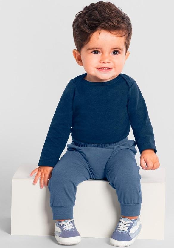 Imagem principal Body Bebê Unissex em Ribana Baby Azul