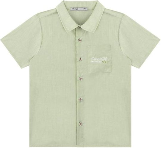 Imagem principal Camisa em Tricoline Fil a Fil Firense Verde Ioluig Ioluig