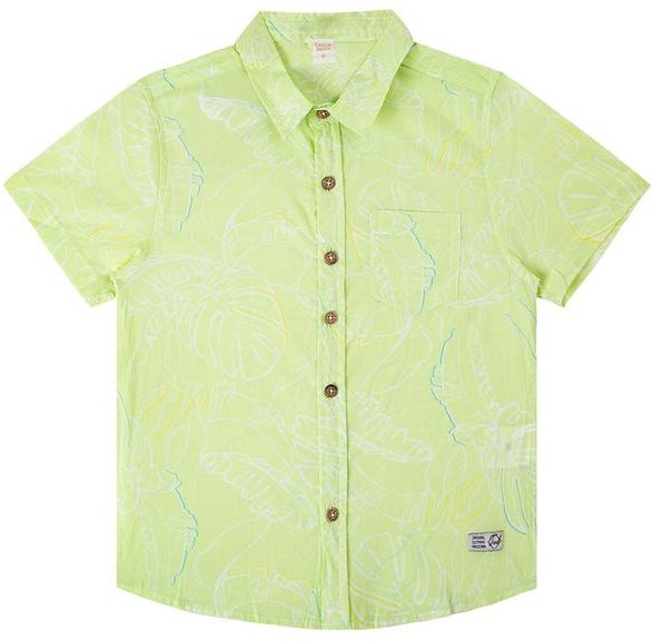 Imagem principal Camisa Infantil Estampada em Popeline Verde Trick Nick Trick Nick