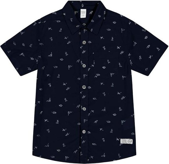 Imagem principal Camisa Infantil Masculina com Botões Azul Trick Nick Trick Nick
