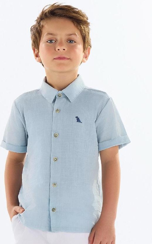 Imagem principal Camisa Infantil Masculina Cotton Azul Quimby Quimby