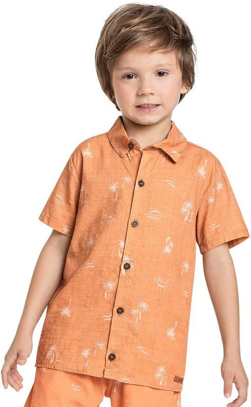 Imagem principal Camisa Infantil para Menino Marrom