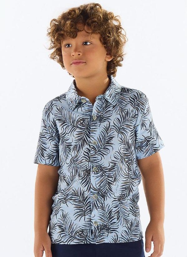 Imagem principal Camisa Menino Viscose Azul Quimby Quimby