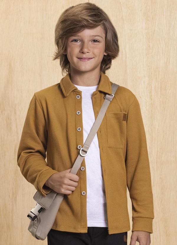 Imagem principal Camisa em Malha Alfaiataria Dupla Marrom Ioluig Ioluig