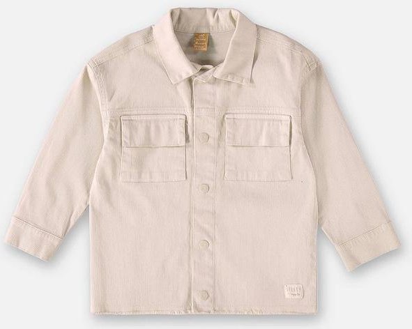 Imagem principal Camisa em Sarja Infantil para Meninos Bege Up Baby Up Baby