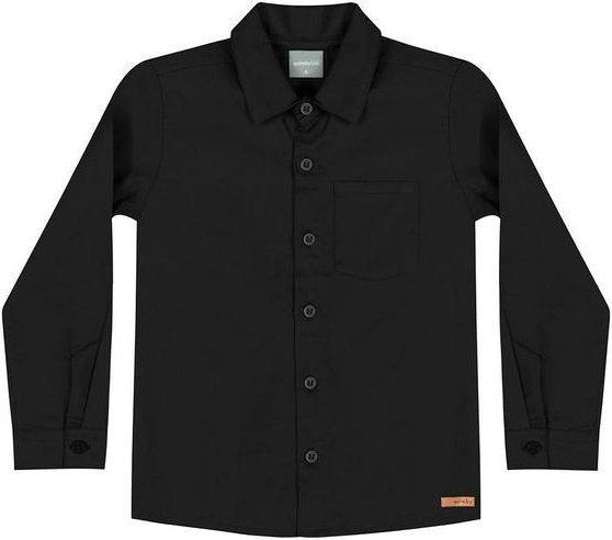 Imagem principal Camisa Flanelada Infantil Menino Preto Quimby Quimby