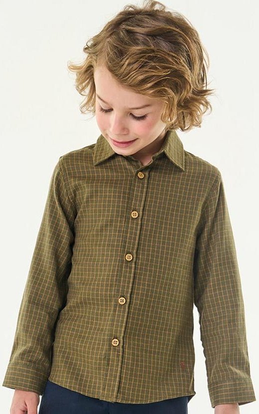 Imagem principal Camisa Infantil Masculina Manga Longa Verde Trick Nick Trick Nick