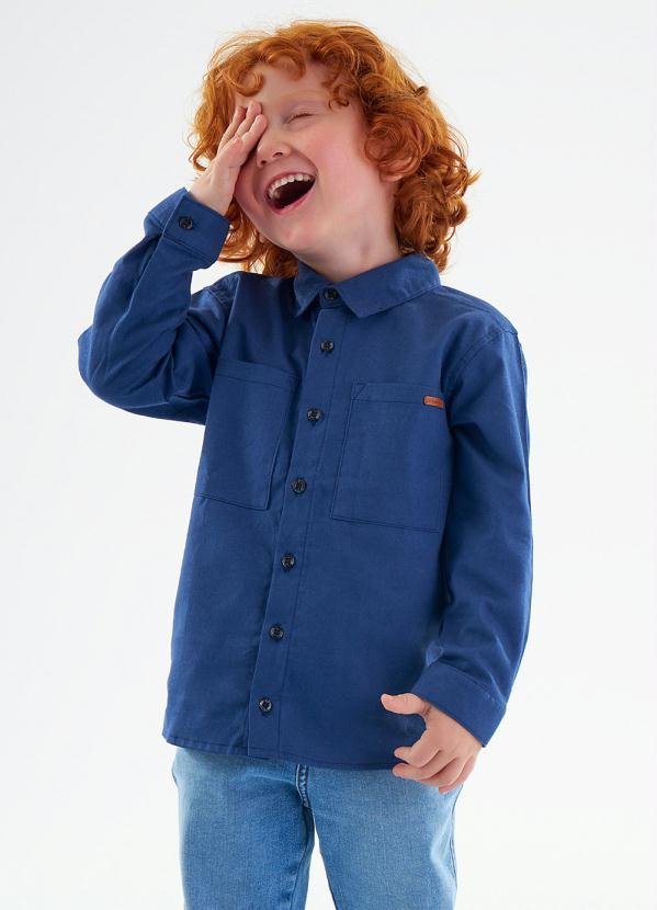 Imagem principal Camisa Infantil Menino Azul Up Baby Up Baby