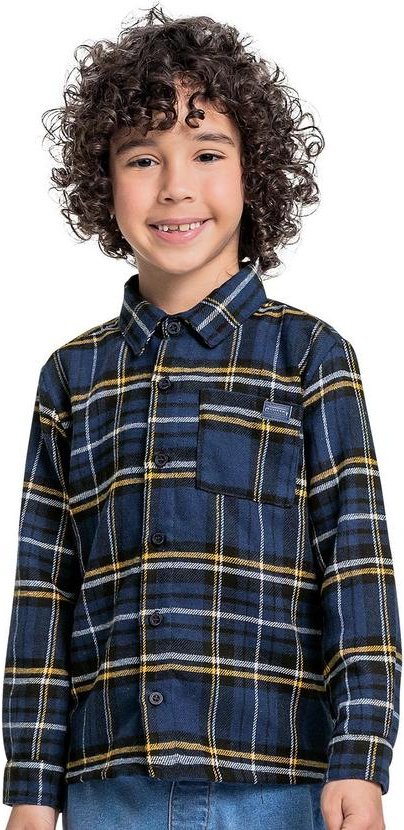 Imagem principal Camisa Manga Longa Menino Azul Quimby Quimby