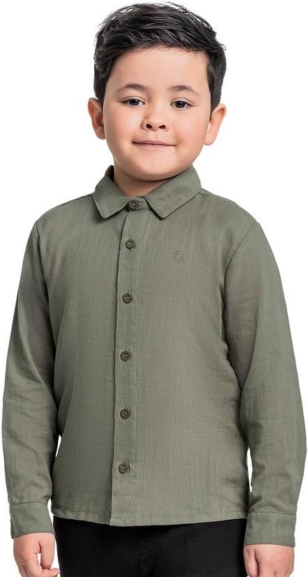 Imagem principal Camisa Manga Longa Menino Verde Quimby Quimby