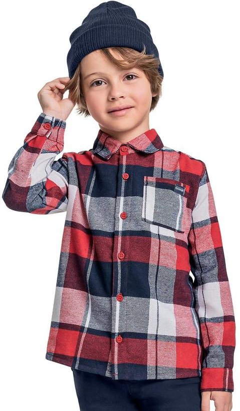 Imagem principal Camisa Manga Longa Menino Vermelho Quimby Quimby