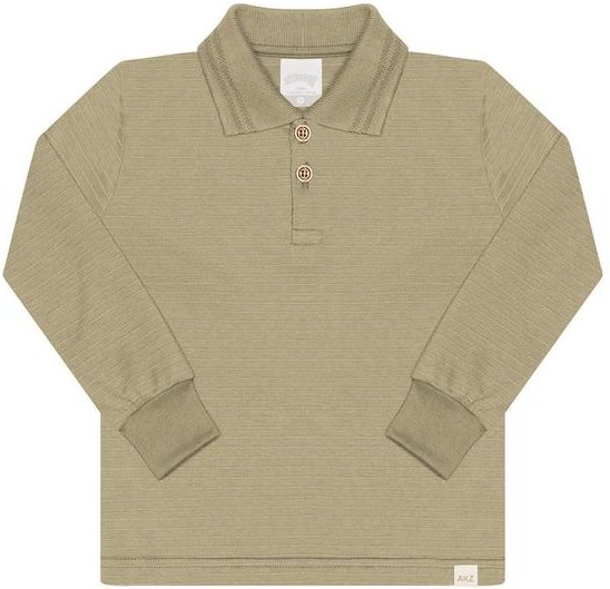 Imagem principal Camisa Polo em Malha Texturizada Bege