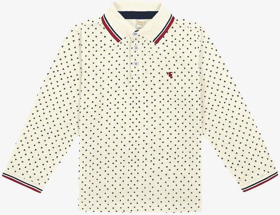 Imagem principal Camisa Polo Infantil Manga Longa Bege Trick Nick Trick Nick