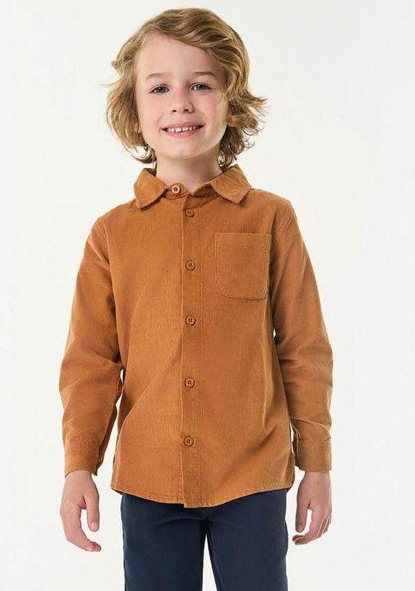 Imagem principal Camisa Polo Infantil Manga Longa Marrom Trick Nick Trick Nick