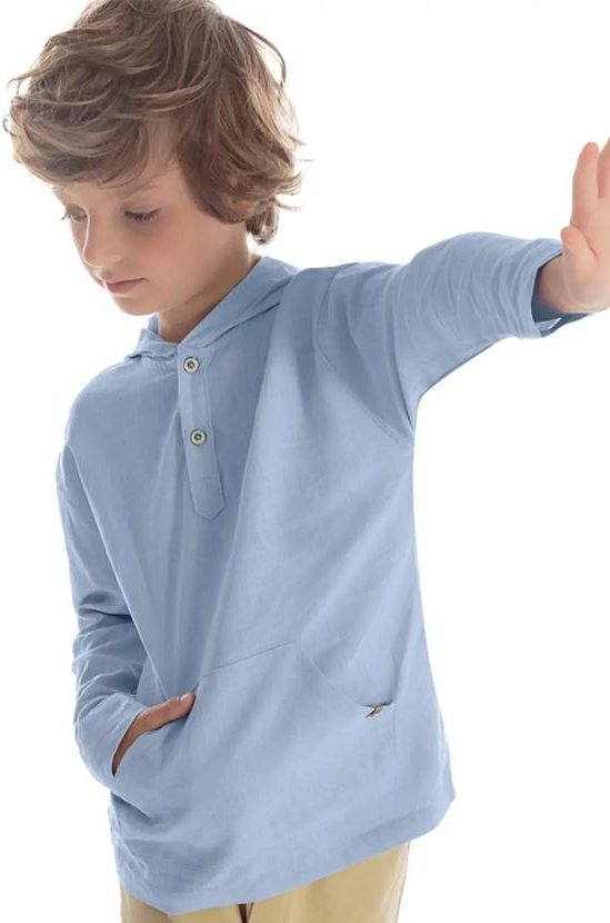 Imagem principal Blusão Infantil Linho Menino Azul Trick Nick Trick Nick