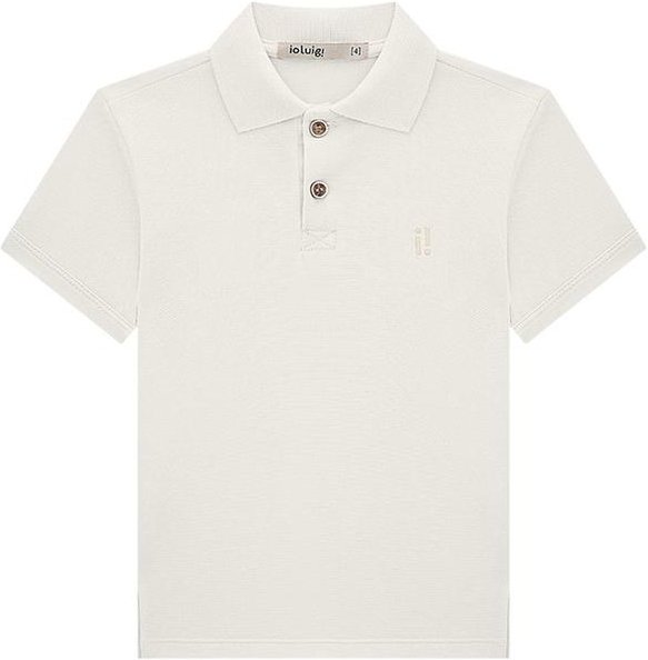 Imagem principal Camisa Menino Polo em Piquet Bege Ioluig Ioluig