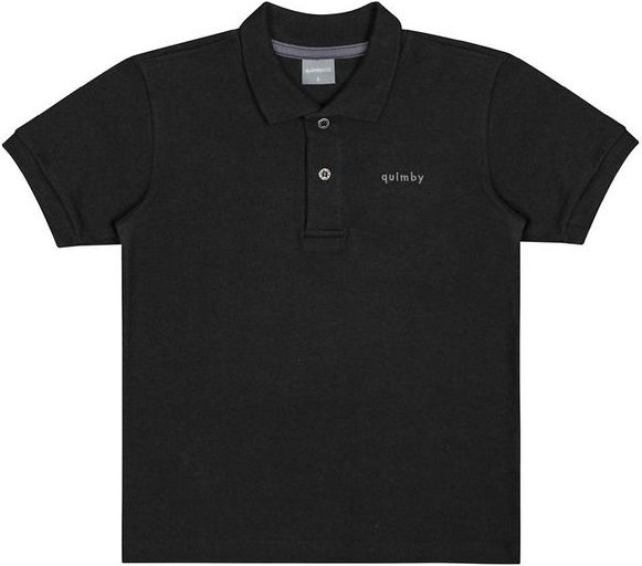 Imagem principal Camisa Polo em Piquet para Menino Preto