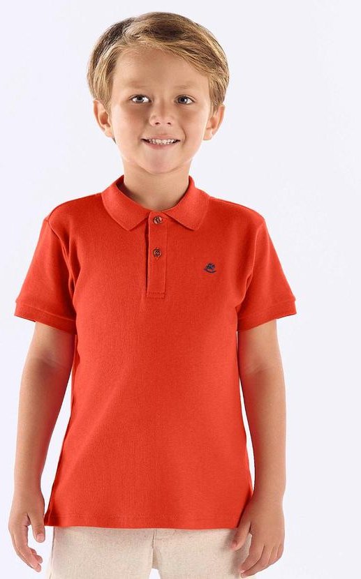 Imagem principal Camisa Polo em Suedine para Menino Up Baby Laranja Up Baby