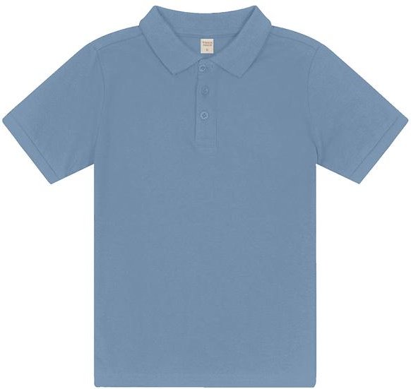 Imagem principal Camisa Polo Infantil Menino em Cotton Azul Trick Nick Trick Nick