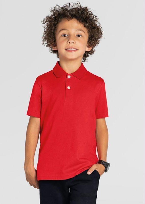 Imagem principal Camisa Polo Infantil Menino em Malha Vermelho Brandili Brandili