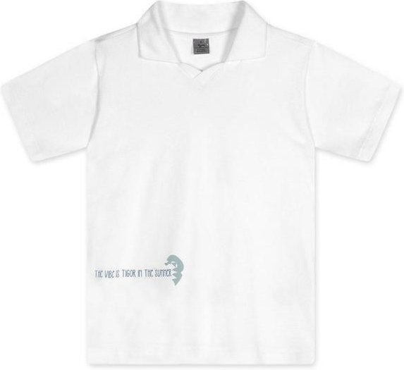 Imagem principal Camisa Polo Manga Curta Infantil Branco Tigor T. Tigre Tigor T. Tigre