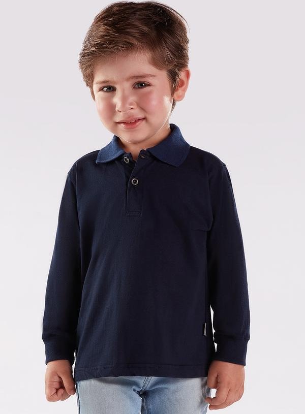 Imagem principal Camisa Polo Menino Azul