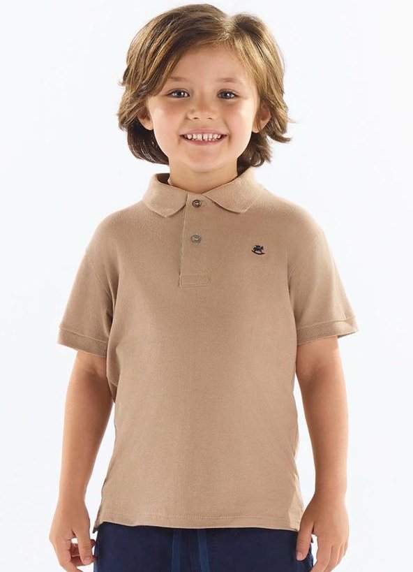 Imagem principal Camisa Polo Piquet Infantil Marrom Up Baby Up Baby