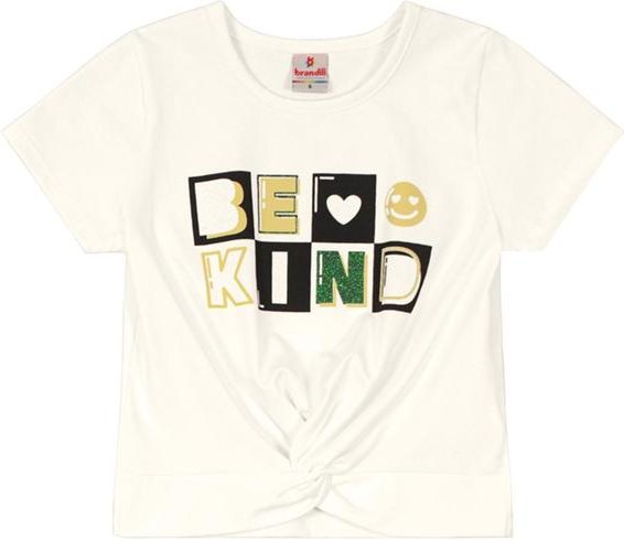 Imagem principal Blusa Cropped de Cotton Menina Natural Brandili Brandili