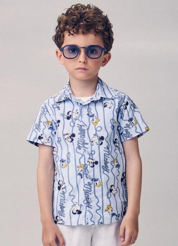 Imagem principal Camisa Casual Estampa do Mickey Azul Youccie Youccie