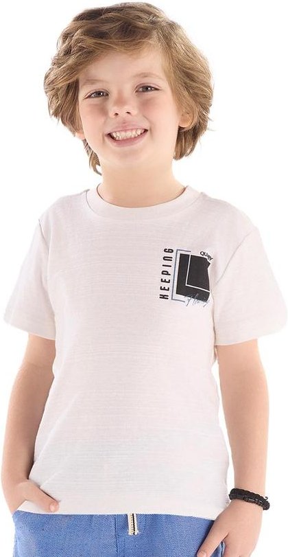 Imagem principal Camiseta Algodão Flamê Estampado Quimby Branco Quimby