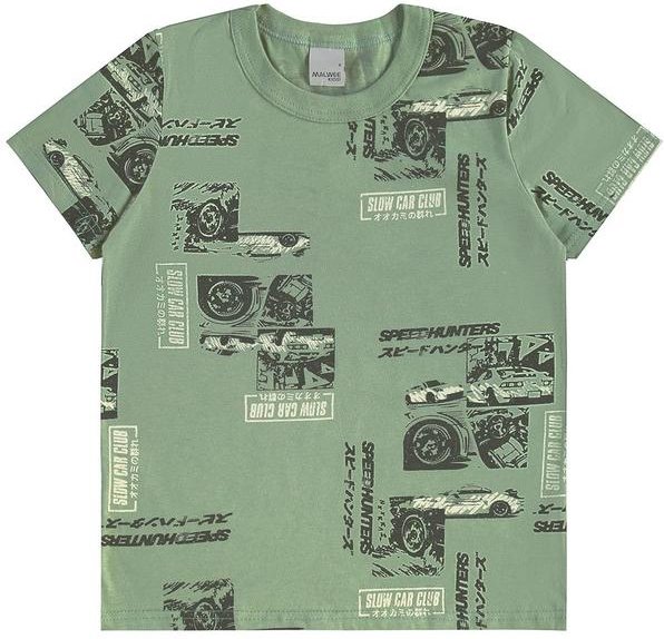 Imagem principal Camiseta Básica Carros Verde Malwee Kids Malwee Kids