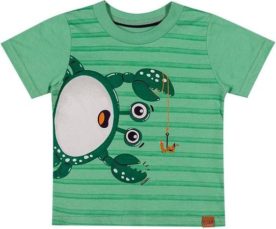 Imagem principal Camiseta Bebê Menino Caranguejo Elian Verde Elian