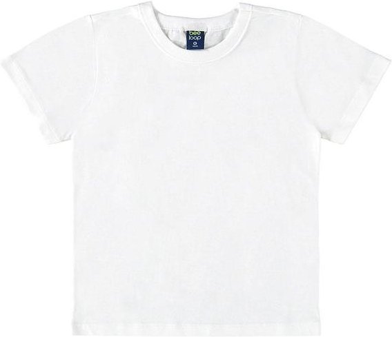 Camiseta em Meia Malha Branco