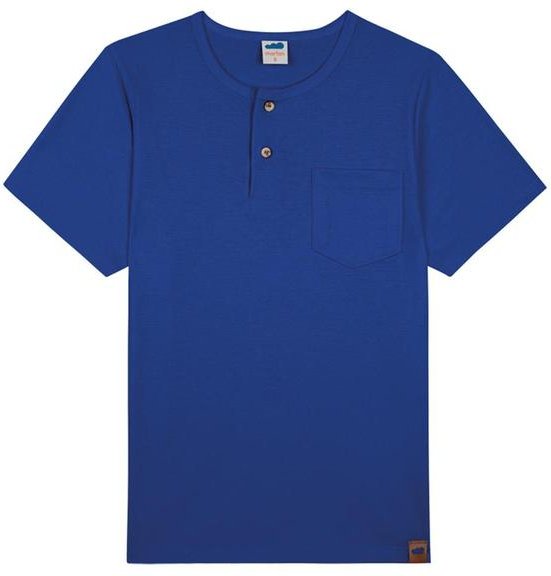 Imagem principal Camiseta em Meia Malha Penteada Azul Marlan Marlan