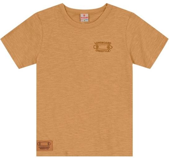 Imagem principal Camiseta Flamê Infantil Menino de Skate Marrom Brandili Brandili