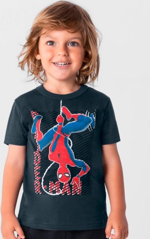 Imagem principal Camiseta Homem Aranha Infantil Menino Cinza Brandili Brandili