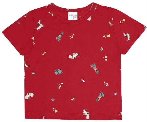 Imagem principal Camiseta Infantil Animais Vermelho Rovi Kids Rovi Kids