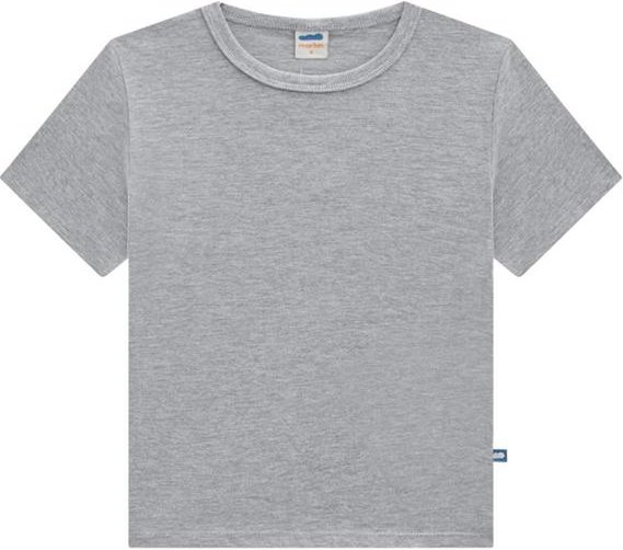 Imagem principal Camiseta Infantil em Meia Malha Penteada Cinza Marlan Marlan