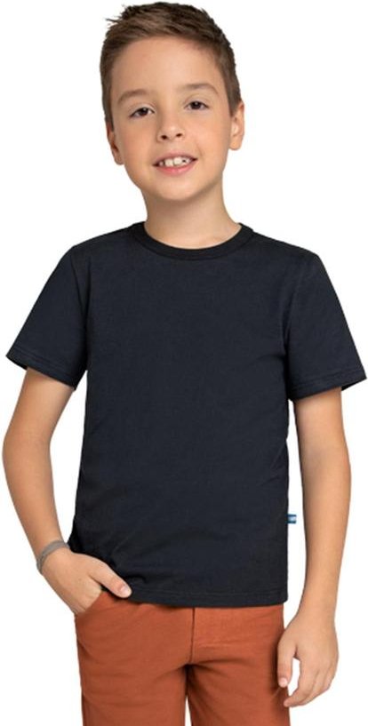 Imagem principal Camiseta Infantil em Meia Malha Penteada Preto Marlan Marlan
