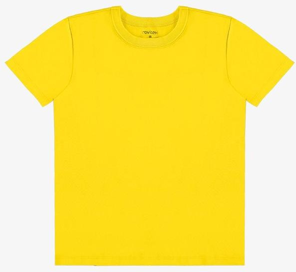 Imagem principal Camiseta Infantil Menino Básica Amarelo Rovi Kids Rovi Kids