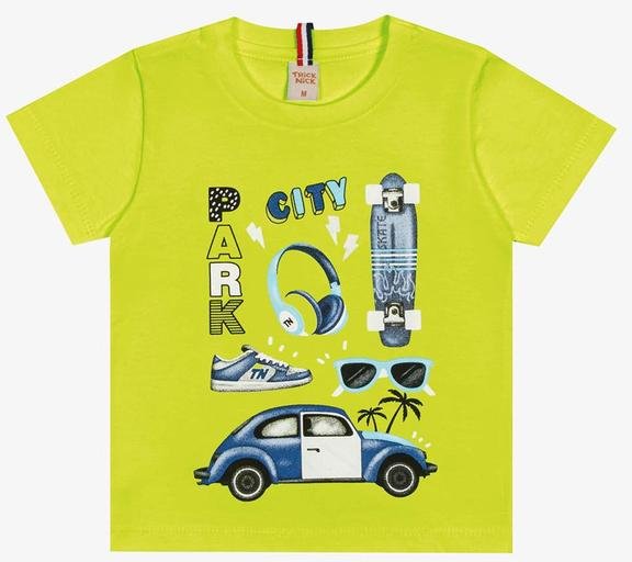 Imagem principal Camiseta Infantil Menino Verde Kyly Kyly